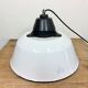 Enamel and cast iron industrial pendant light 1960s