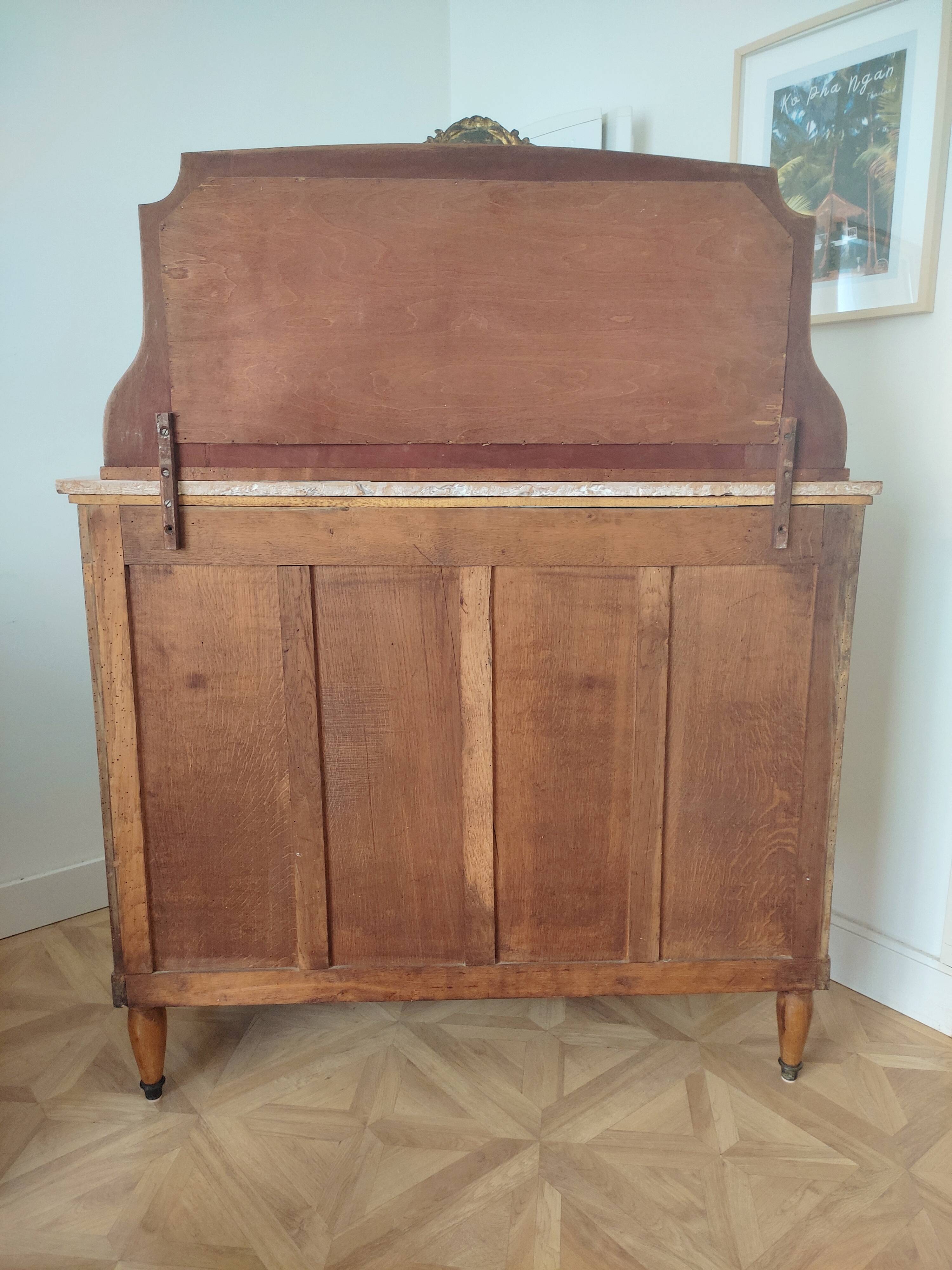 Louis XVI style wooden sideboard