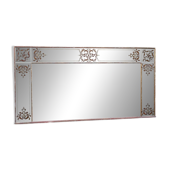 Ancien grand miroir de brasserie
