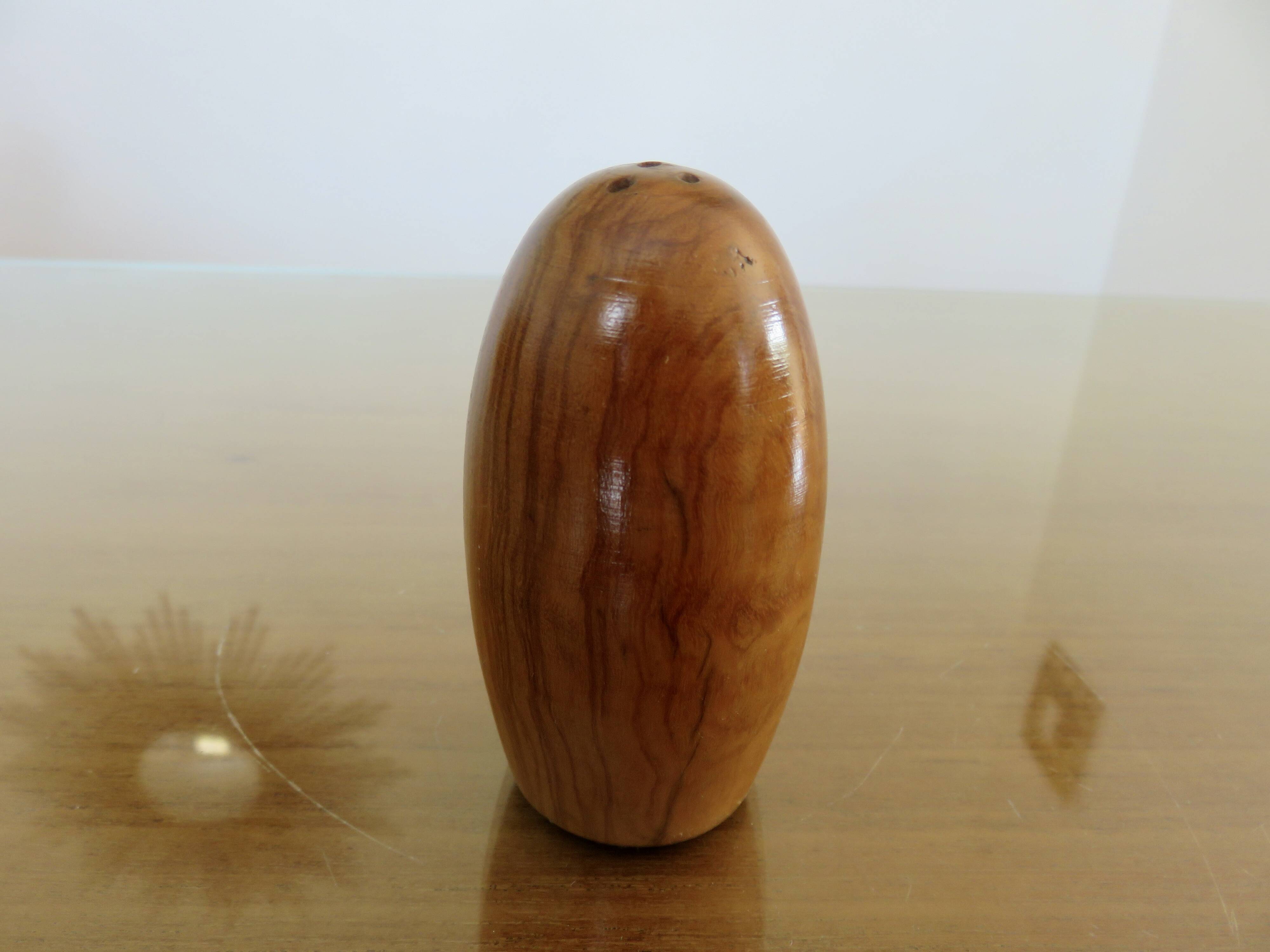 Scandinavian server, salt, pepper, mustard in teak 1960-70
