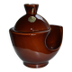 Pot en céramique  marron