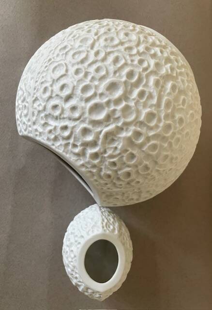 Op art vases, Heinrich, 1970s