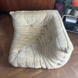 Canapé d’angle Togo ligne Roset en tissu velours beige
