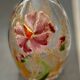 Legras carafe (1900/1910) with orchid flowers.