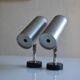 Staff leuchten pair of 1960s pipe wall lights