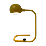 Mid-century design yellow tubular table lamp, 1970’s