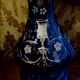 Paire de lampes pétrole en verre époque Napoleon III XIXème