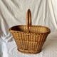 Vintage wicker basket