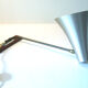 Aluminium fifties vintage Philips design wall lamp