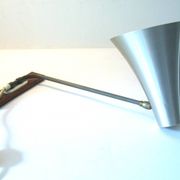 Lampe murale vintage Philips en aluminium des années cinquante