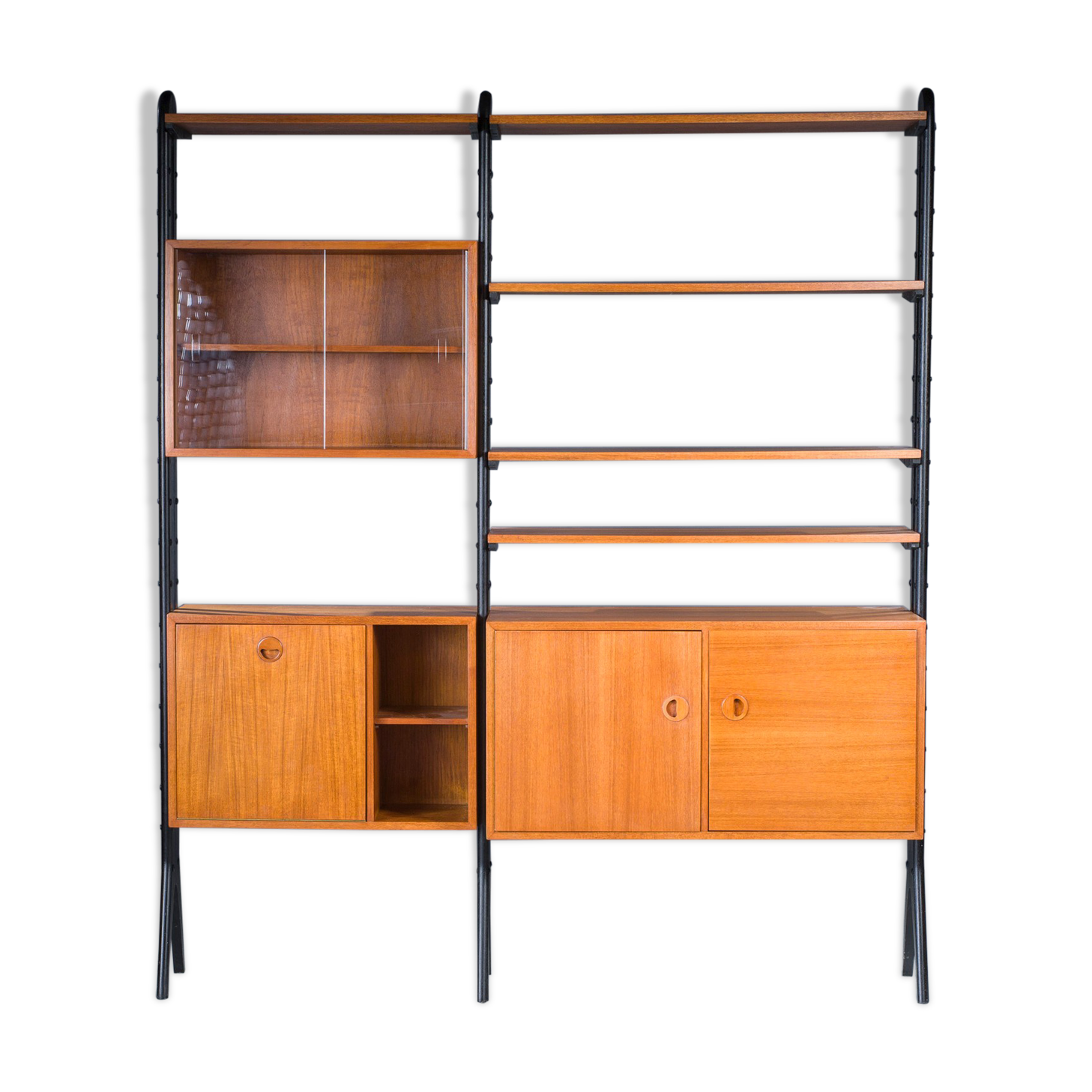 Danish Modular Teak Shelving, 1960s