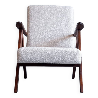 Mid Century Easy Chair Model B - 310 Var in Ivory Boucle