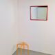 Miroir en cadre rouge postmoderne italien, années 1980
