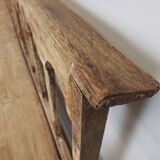 Patinated church pew