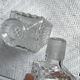 Diamond-tipped glass decanter 1960s/70s