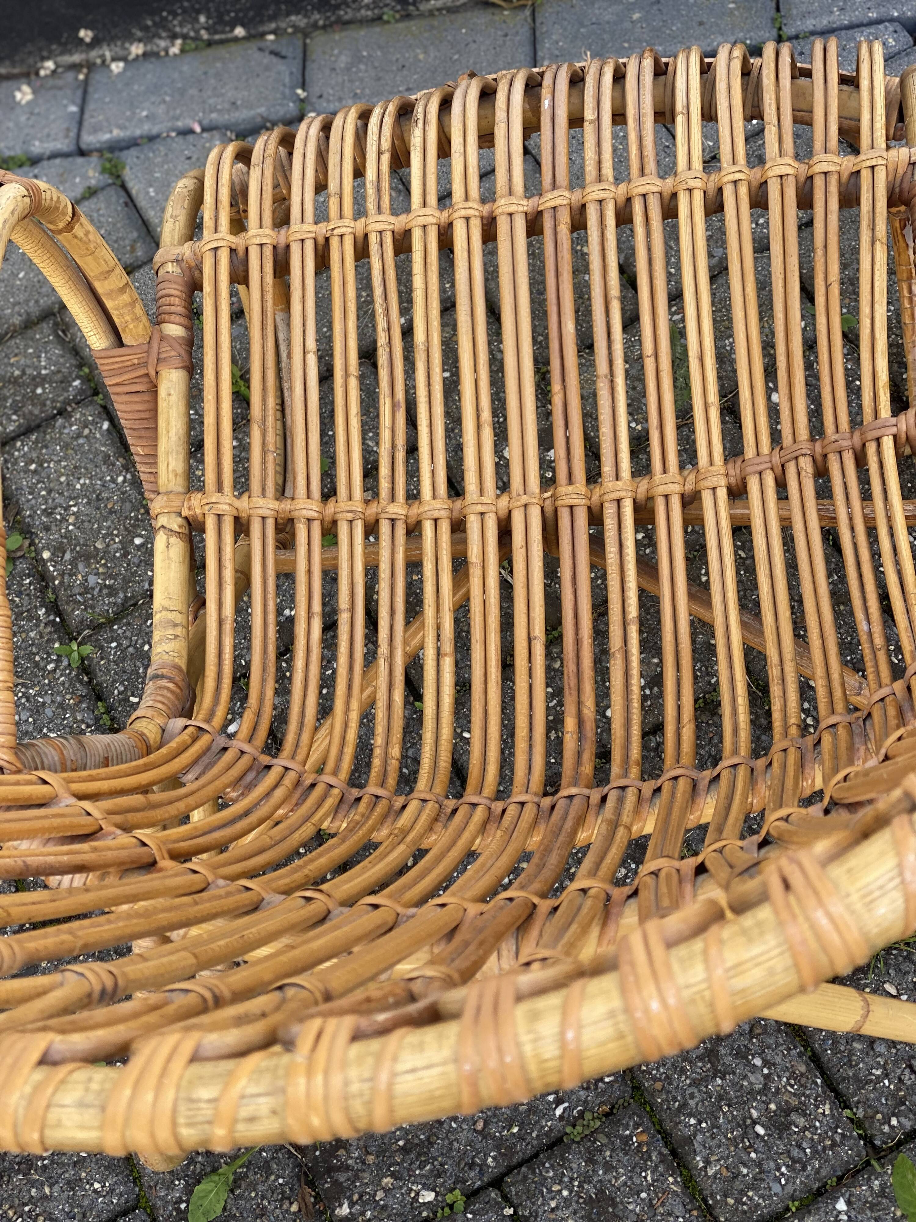Vintage Belle 8 Rattan ArmChair