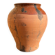Ancient terracotta pottery jar