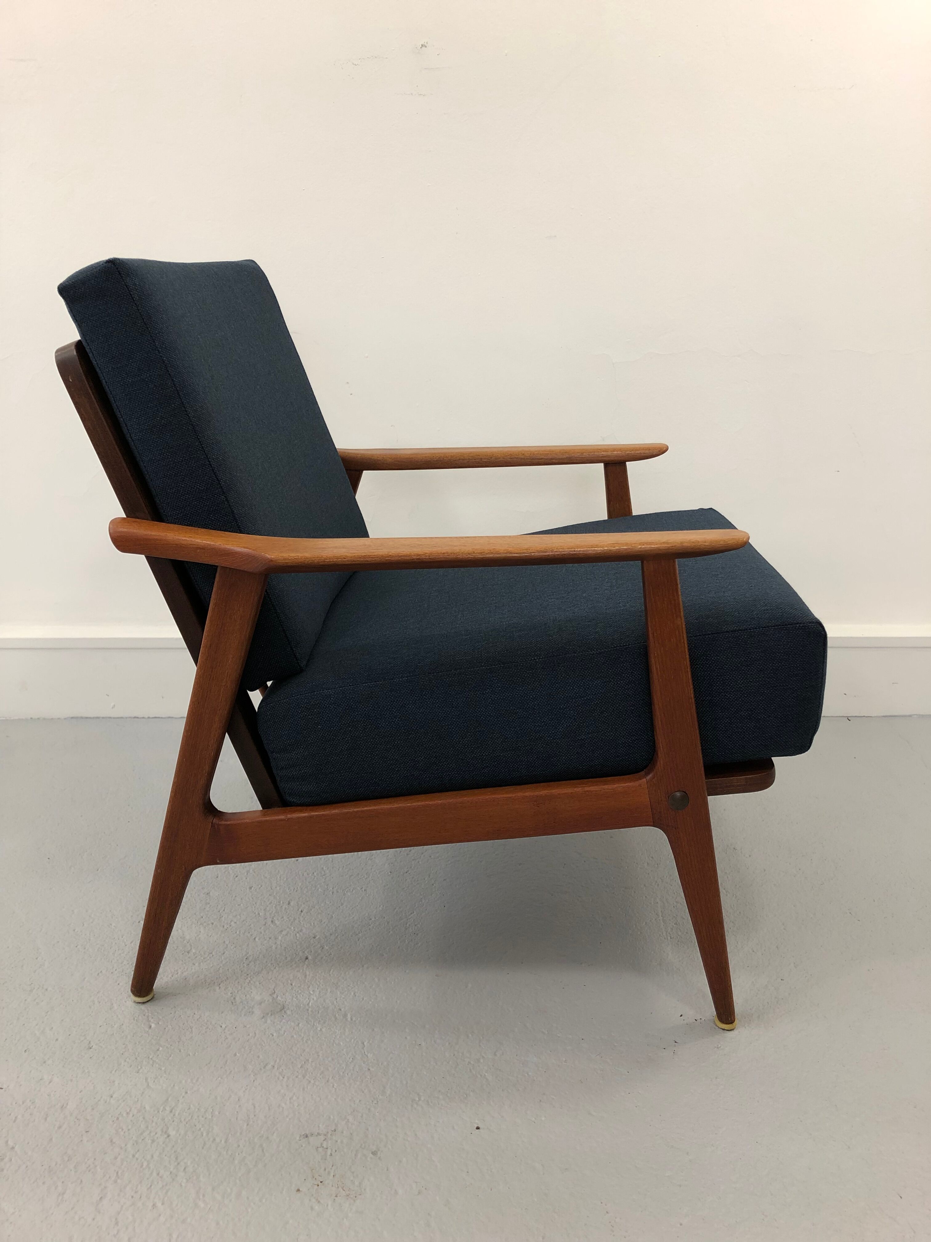 Vintage danish teak lounge chair, 1970s