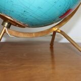 Globe terrestre lumineux taride verre 1969