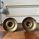Pair of bronze candlesticks