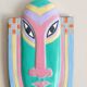 Wooden ethnic wall mask, 80s