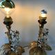 Pair of Lamps Attributed to Hans Kogl Vintage 1970 Hollywood Regency Wisteria