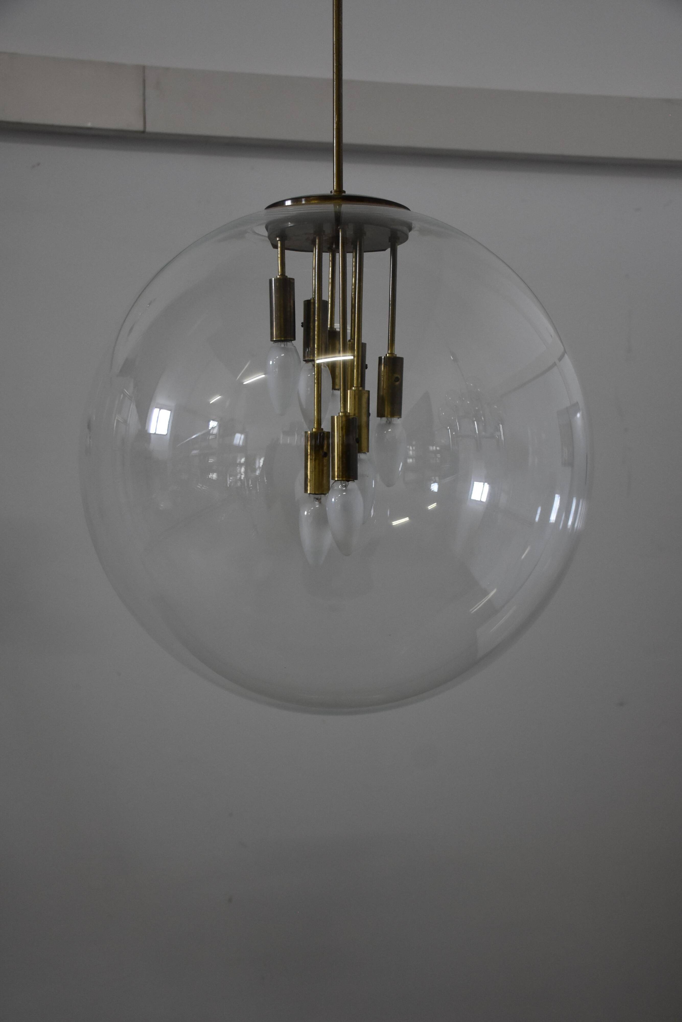 Dutch Mid Century Big Ball Lamp 70s