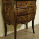 Louis XV style marquetry jump commode – 3 drawers – Marble top