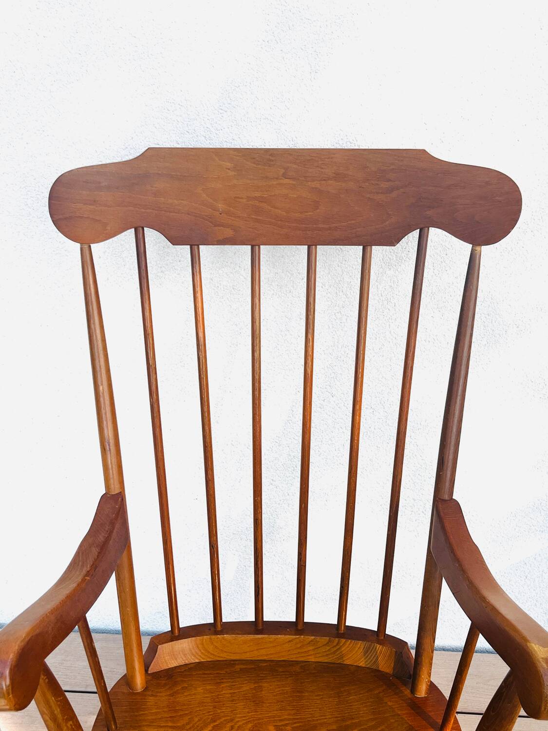 1960 solid wood rocking chair