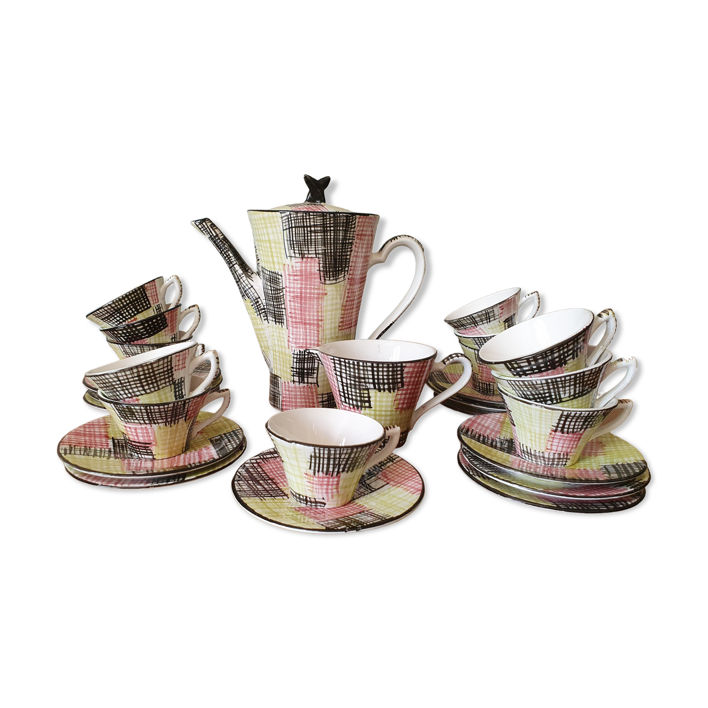 Vintage coffee service 70 Sarreguemines