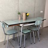 Table formica extensions 150 cm with 4 seats