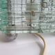 Paire de lampes en lamelles de verre années 80
