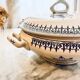 Old Saint Amand ceramic vegetable soup tureen
