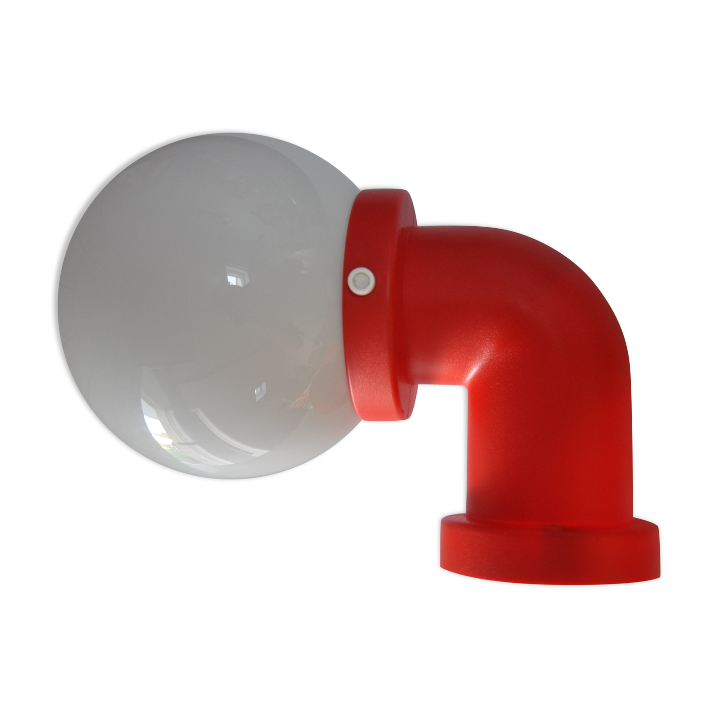 Danish wall light design indus red pipe