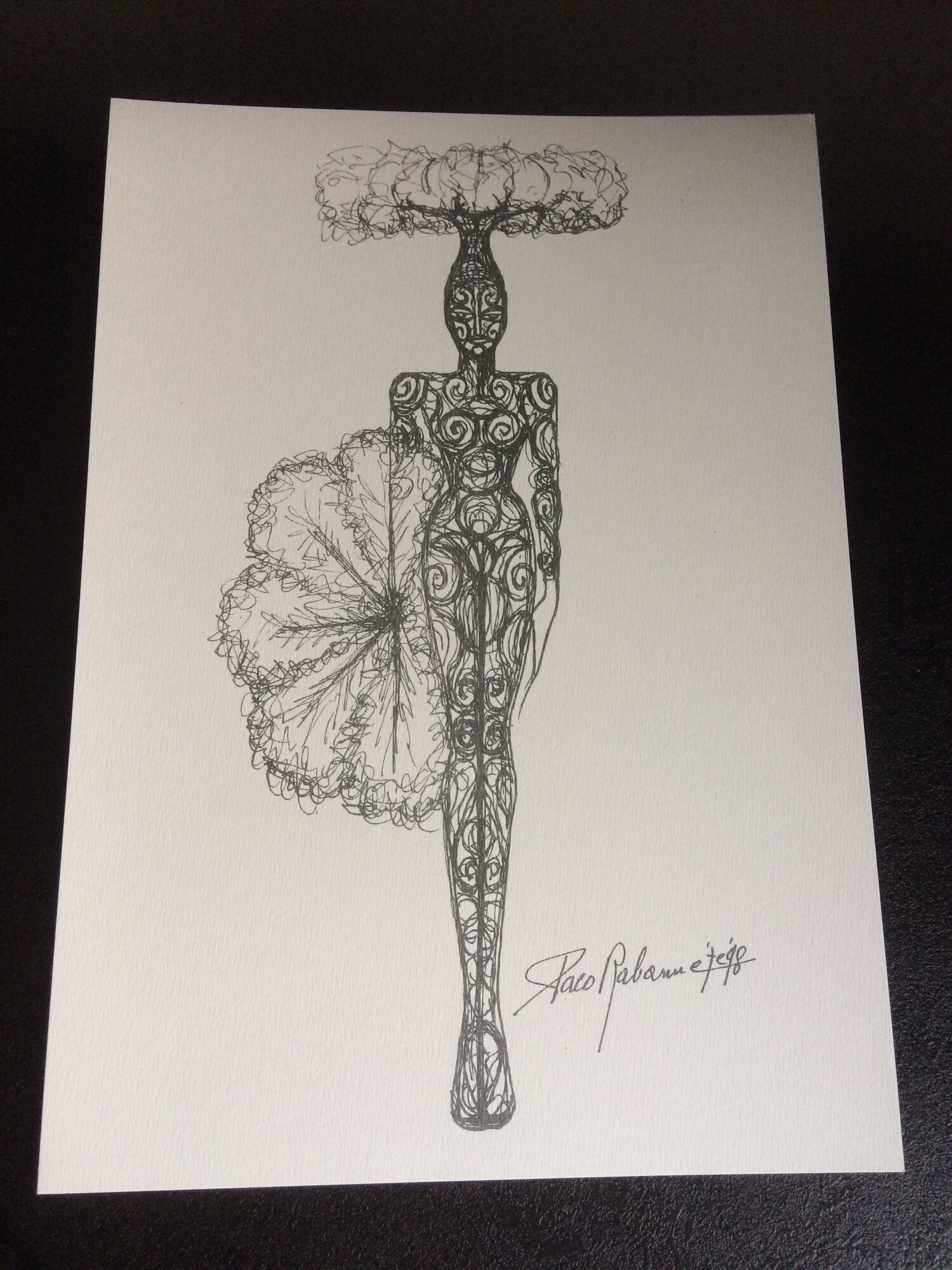 Illustration of Paco Rabanne, 1990s