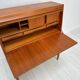 1960s Vintage Danish Teak Secretary by Erling Torvits for Klim Møbelfabrik