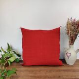 Berber red Sabra cushion in cactus silk