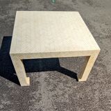 Bone marquetry coffee table