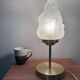 Art Deco flame glass globe lamp
