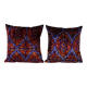 Set of 2 vintage velvet cushion covers 48x51 cm