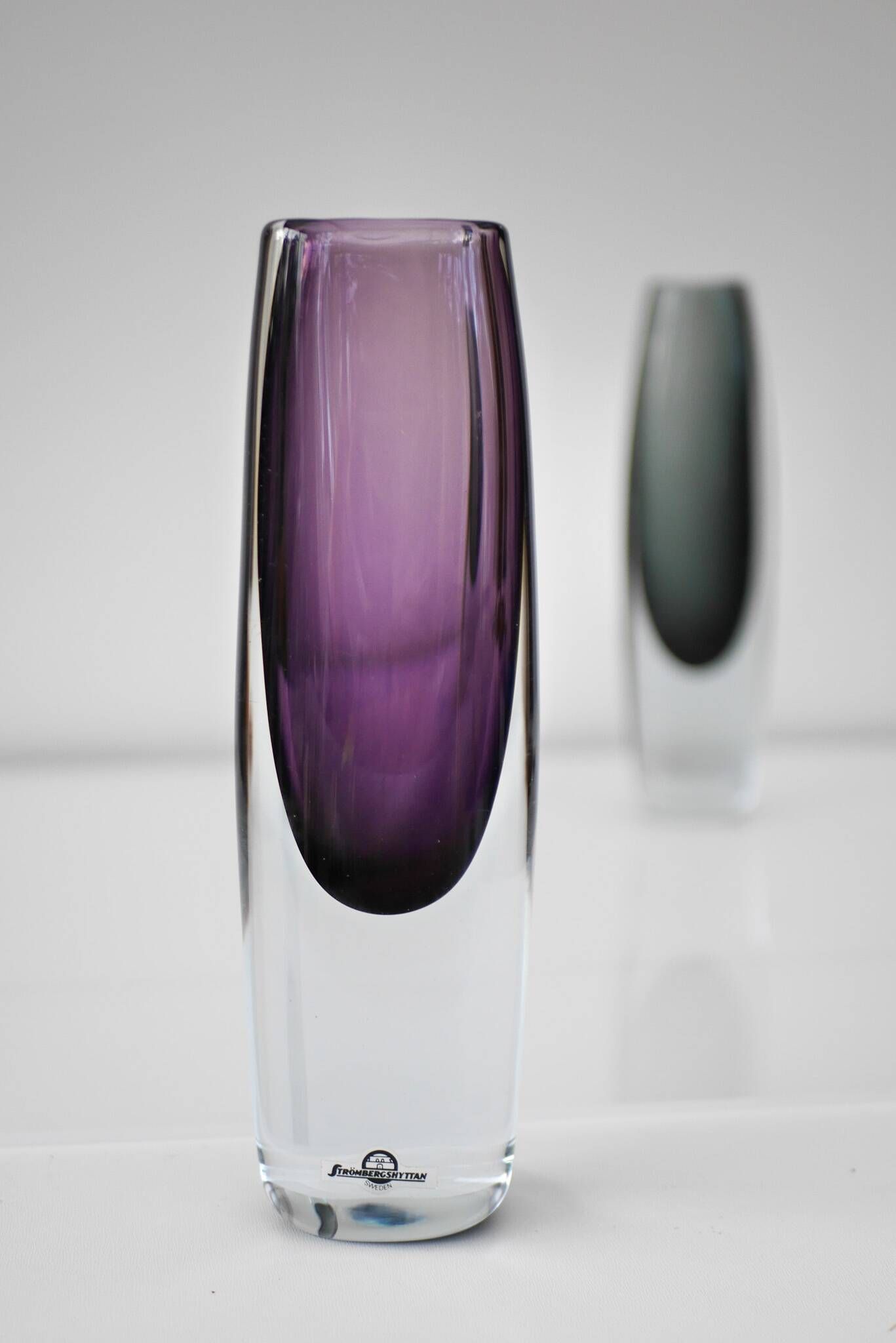 Scandinavian Art Vase by Gunnar Nylund for Strömbergshyttan, Sweden