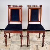 Set of 2 eclectic style chairs fameg radomsko, 1970s/80s