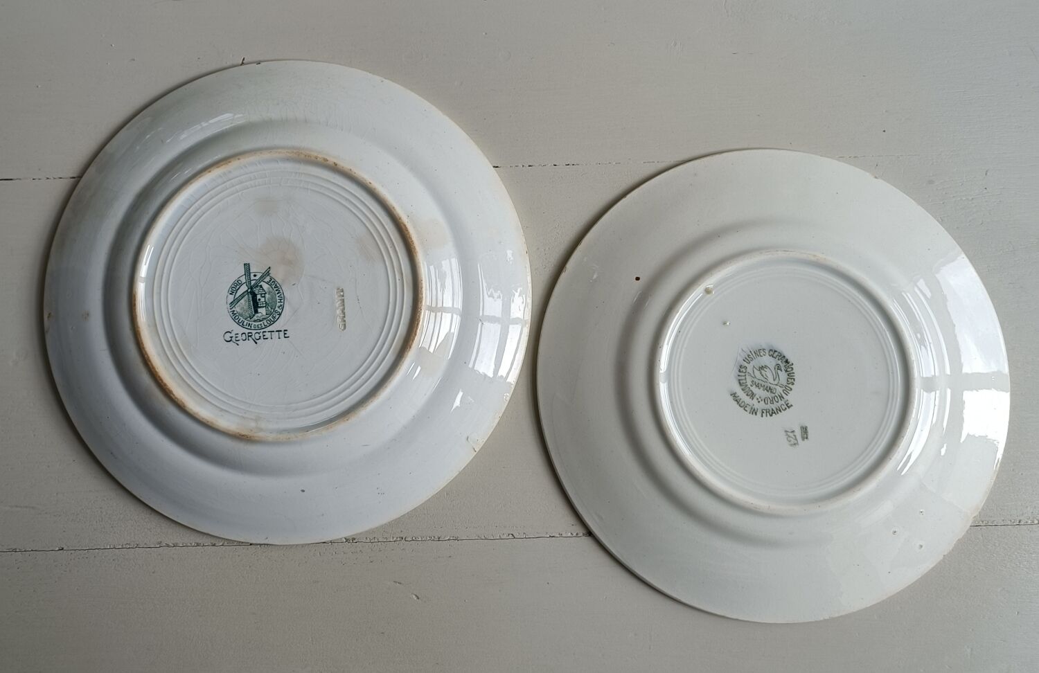 2 plates earth of iron Saint Amand and Moulin des Loups