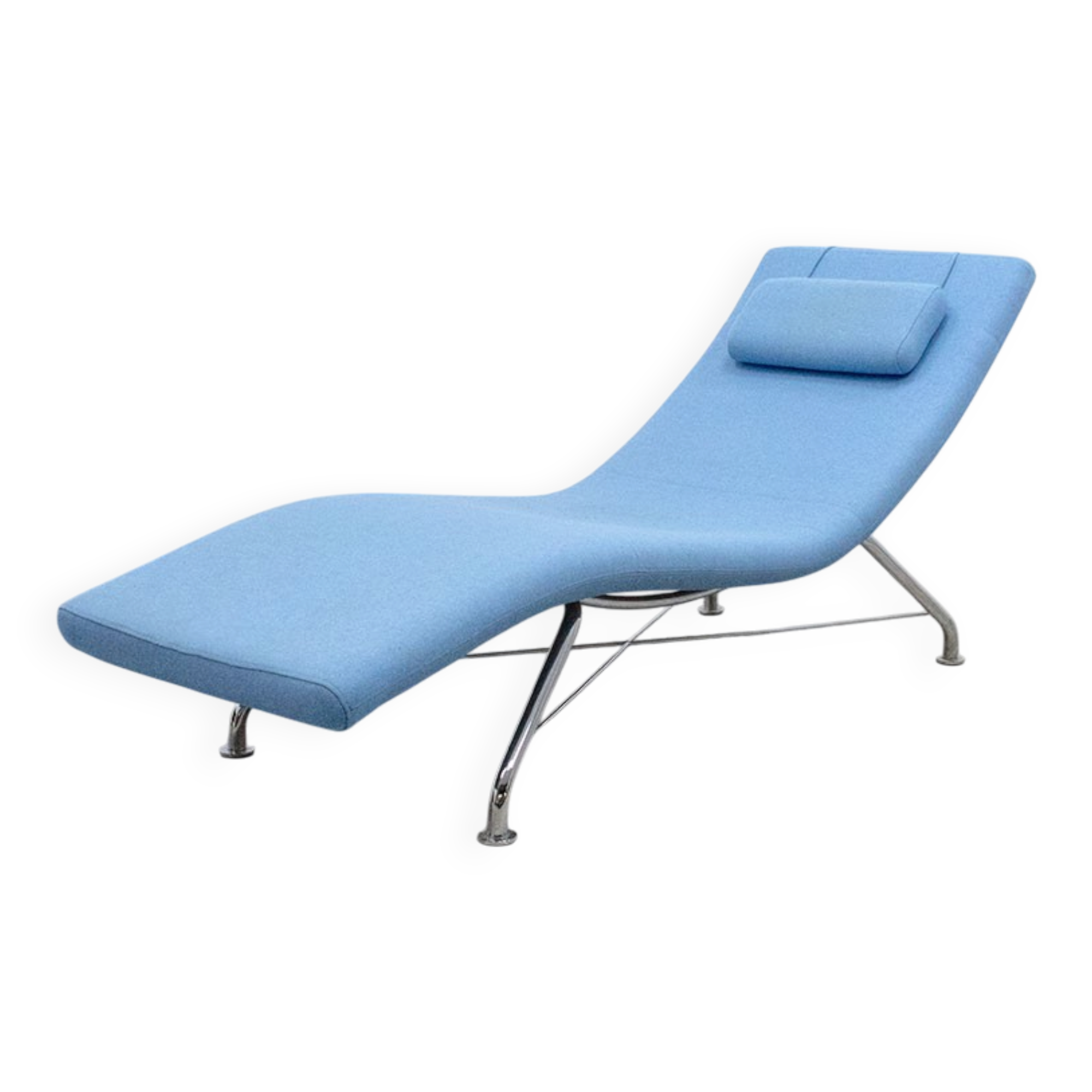 Softline Sense blue chaise longue