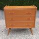 Vintage chest of drawers with compass feet