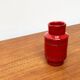Red pottery vase Rimini Italian from the mid-century by Aldo Londi for Bitossi, 1960s.