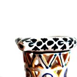 Deceptive pitcher in glazed earthenware