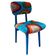 Mid-century chair with manual tufting, blue wood, Rajmund Halas, Poland, 1960s
