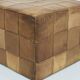 De Sede Patchwork Leather Cube Stool, Pouf, Ottoman, Switzerland, 1970s