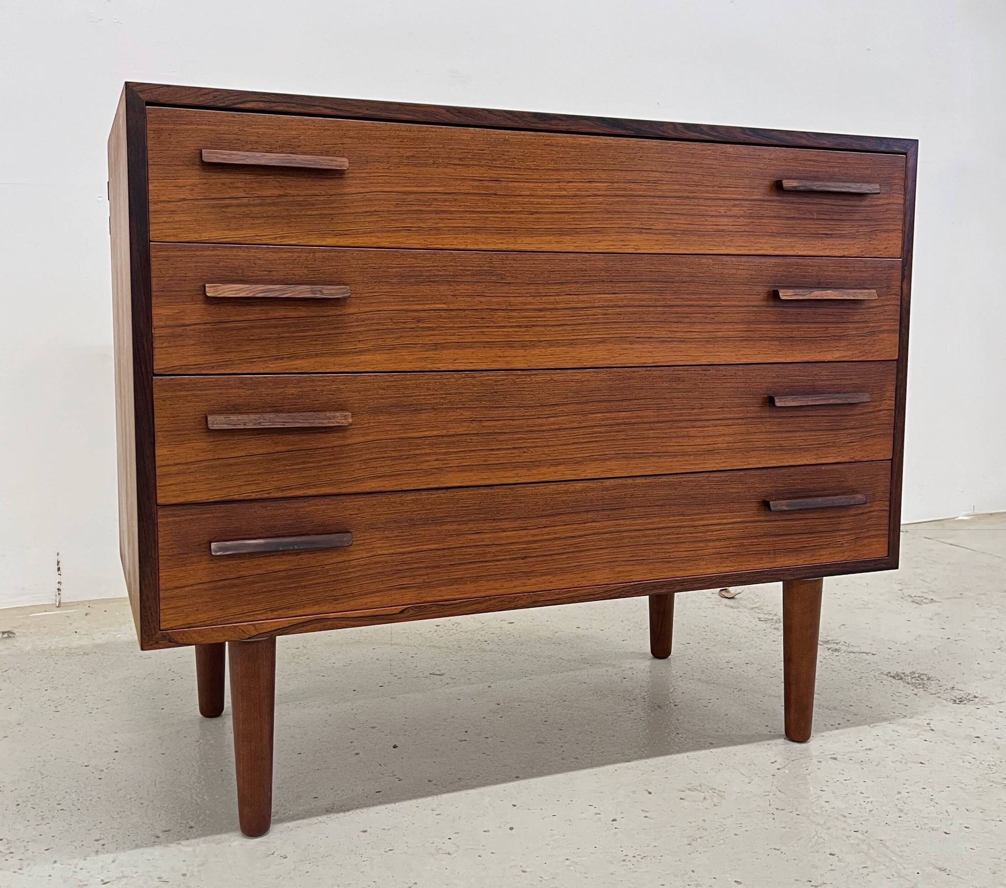 Rosewood Chest Of Drawers By Kai Kristiansen For Feldballes